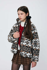 NORDEN FLEECE JACKET / BROWN