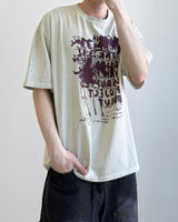 土ロウピグメントショートスリーブTシャツ