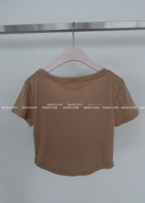 ナッピング 5 color クロップ半袖Tシャツ
