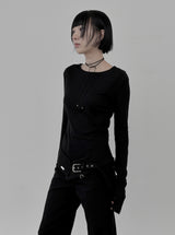 アウトソールシースルー長袖Tシャツ