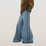 RELABEL 23AW Deconstructed Side Seam Patchwork Jeans