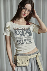 MAGAZINE HALTER TOP