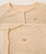Classic Raglan Round Knit Cardigan (7color)
