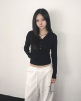Cross stud jogger pants
