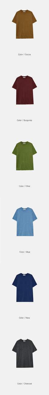 [S/S] ボンディングマッスルハーフニットTシャツ(10color)