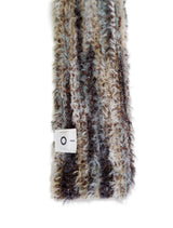 O Logo Fluffy Muffler / Brown Multy