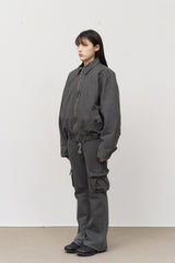 Seto Cropped Washed Blouson