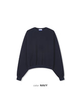 セミクロップド無地スウェット（5色展開）