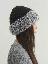 Eskimo Fakefur Beanie - Black