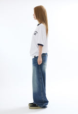 リンガーTシャツ ホワイト