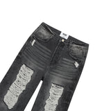 [ULKIN] Dirty Washed Denim Pants_Dusty Black