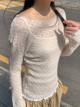 LACE KNIT LONG SLEEVE (2C)