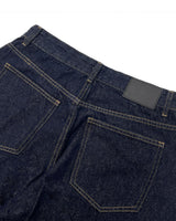 Never Curved Panel Raw Denim