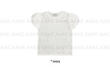 PUFF SLEEVE SHEER TEE