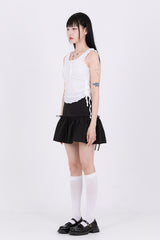 Shirring Lace Sleeveless