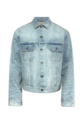 Washed Honeycomb Denim Jacket