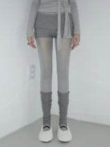 Wool flap shorts
