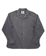 BIO-WASHED CREASE TAILORED SHIRT (Charcoal)