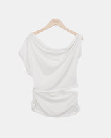 Hochi Cut-Out Off-Shoulder Short Sleeve T-Shirt
