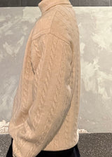 High-neck half zip-up knit 5COLOR