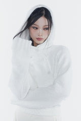 アンフーディーカーディガン ivory