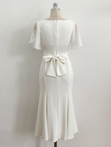 Andeu Cowl Neck Ruffle Mermaid Long One Piece