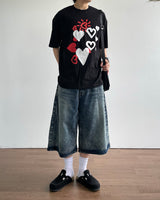 ラブプリントショートスリーブTシャツ