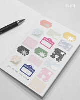 Silver Foil Label Writable Paper Kiss Cut Tape