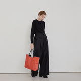 TYVEK FLEXIBLE BAG - Red Orange & Dark Gray (MEDIUM)