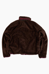 Retro deep pile fleece jacket