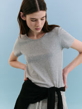 NUBASIC ROUND NECK T-SHIRT GRAY