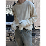 [Unisex] 薄手ゴルジラウンドカッティングニット(4color)