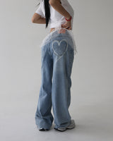 frill see-through cancan wrap strap belt