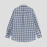 PARAGRAPH HERITAGE OVAL CHECK SHIRT - BLUE GREEN CHECK