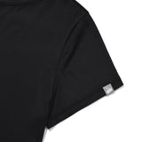 KIRSH LETTERING SLIM FIT T-SHIRT [BLACK]