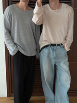 Scotch v neck knit lone sleeves(4color)