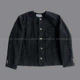 CR Monic Denim Round Tweed Jacket (2 colors)