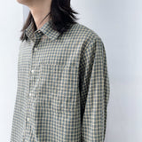 ウォッシュド プラッド ロングスリーブ シャツ
