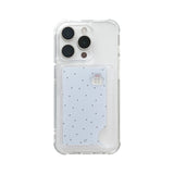 [MADE] RIBBON COTTAGE PHONE CASE BLUE (clear pocket)