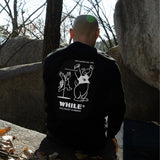 JUST REACH LONG SLEEVE T-SHIRT(BLACK)