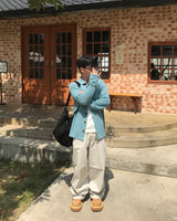 Knit Shirt Cardigan
