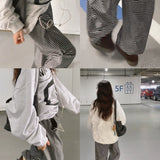 Jeje Stripe Wide Sweatpants