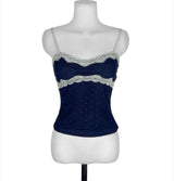 coeur rosy tone lace sleeveless top