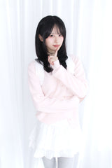 Pastel Round Knitwear Cardigan (2colors)