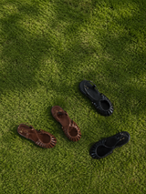 MAREN FISHERMAN SANDALS (BROWN, BLACK 2COLORS!)