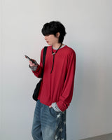 [1+1] Crop Layered Long Sleeve