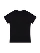 Women's フルーツスパンデックスシングルジャージ半袖Tシャツ BlackWhite (FCD2TS512W)