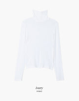 ベーシックスリムフィットタートルネックTシャツ (5color)