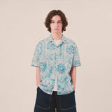 smoke paisley open collar shirt_blue