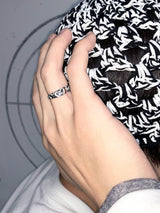 HEART TARGET WAVE RING
